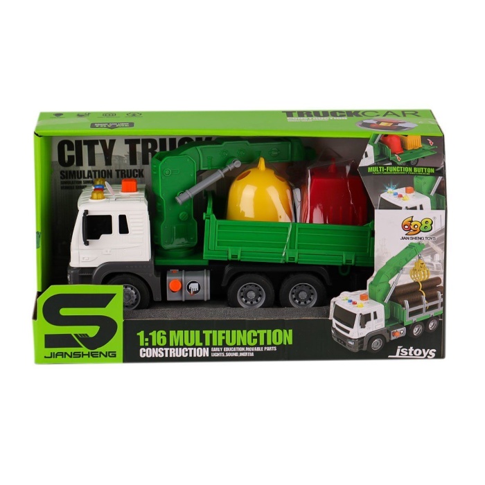 JS115 JS111B Sesli Işıklı Çok Fonksiyonlu Pilli Çevre Araçları -Birliktoys