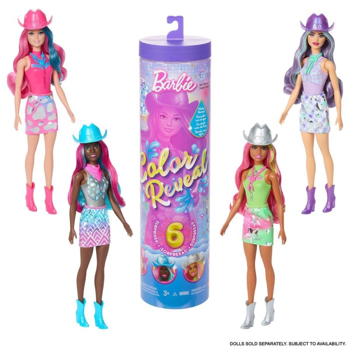 JCP01 Barbie Color Reveal - Renk Değiştiren Sürpriz Barbie Disco Star Serisi