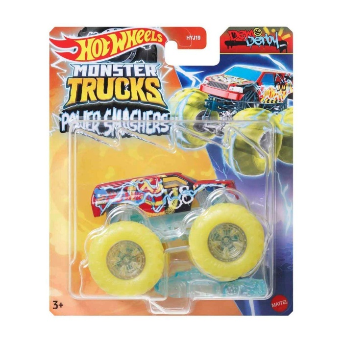 HYJ19 Hot Wheels Monster Trucks Power Smashers 1:64 Arabalar