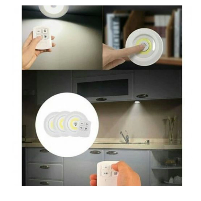 Uzaktan Kumandalı Yapışkanlı Led Spot Lamba Wt-364