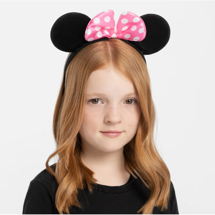 Pembe Fiyonklu Minnie Mouse Tacı Mini Kulak