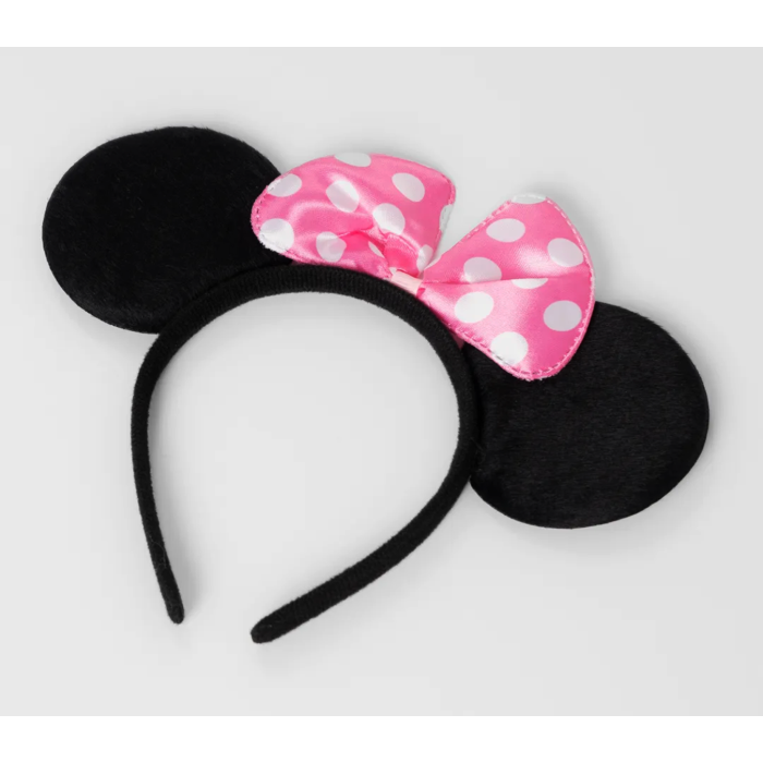 Pembe Fiyonklu Minnie Mouse Tacı Mini Kulak