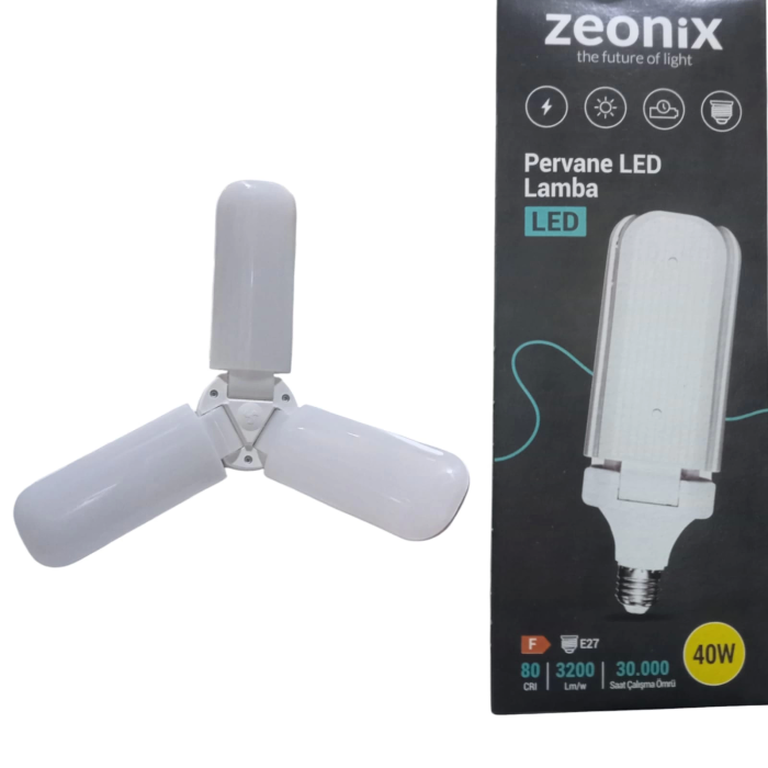 Zeonix 40w 3 Kanatlı Pervane Ampul