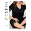 Confeo C840-065 Kadın Viskon V Yaka Yarımkol Kapri Takım