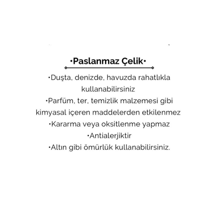 Kadın Çelik Geometrik Dirsek Model Kolye Gümüş Renk