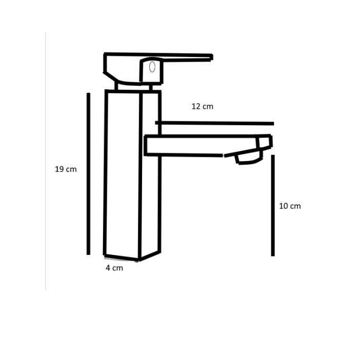 Siyah Lavabo Bataryası ve Siyah Lavabo Süzgeci - 602BS