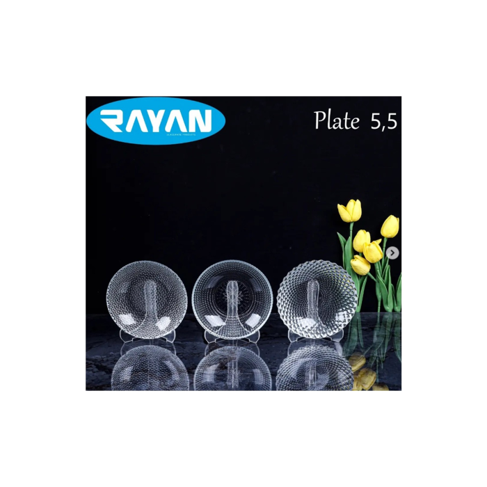 Plate Noktalı 6lı Cam Çerezlik Royaleks-80972