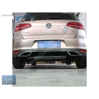 Golf 7 2012 2017 Difüzör Arka 1.Kalite Plastik Parlak Siyah