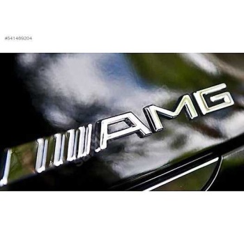 amg logo metal krom kaplama amg bagaj logosu