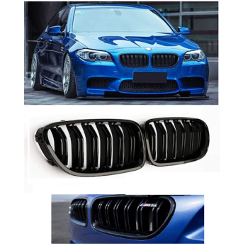 Bmw F10 M5 ön Böbrek Panjur Piano Black Çift Tırnak İTHAL