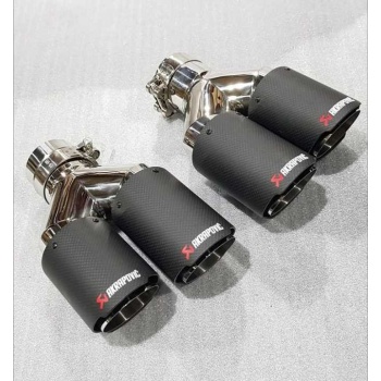 AKRAPOVIC EGZOZ BOLMELI DUAL 76 mm