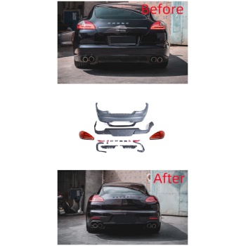 PANAMERA 2011-2013 IÇIN UYUMLU ARKA TAMPON+STOP FACELIFT