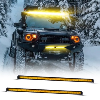 Offroad sis lambası piano black iç çerçeve sarı 12-32V 97cm /  LASS365-1