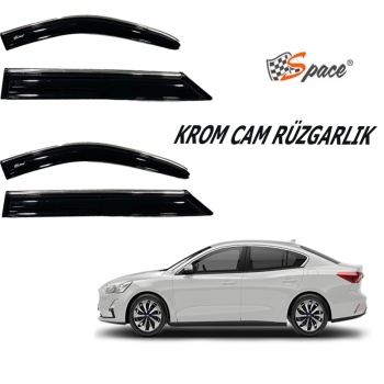 Krom cam rüzgarlığı Ford Focus 2019-2021/ CARU419