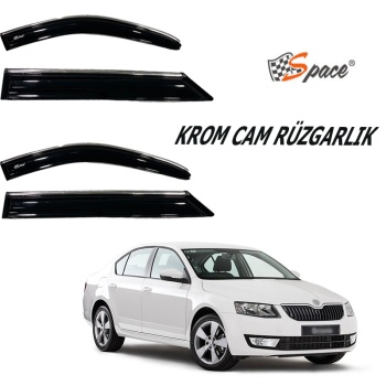 Krom cam rüzgarlığı Skoda Octavia 2014-2020/ CARU421