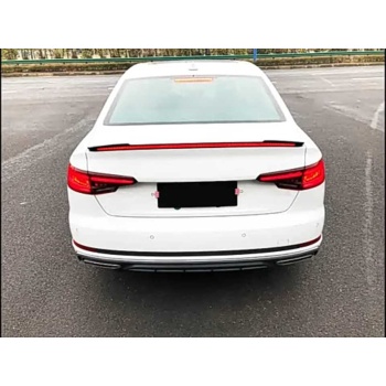 A4 2016-2019 IÇIN UYUMLU LED SPOILER PIANO BLACK (PARLAK SIYAH)