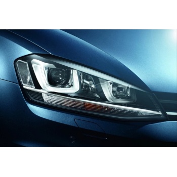 GOLF 7 IÇIN UYUMLU U LED FAR SILVER HARAKETLI SINYAL -(FULL LED-ÇİFT U)