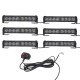 6lı 48 led çakar lamba mavi-beyaz-kırmızı 12-30V / LAPA545