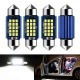 Dekoratif led ampul 12SMD CANBUS 36mm sofit ampul beyaz/ LAAM869