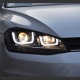 GOLF 7 IÇIN UYUMLU U LED FAR SILVER HARAKETLI SINYAL -(FULL LED-ÇİFT U)