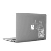 Adalet Simgesi Mac Book Laptop Sticker, Etiket, Çıkartma Gümüş