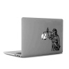 Adalet Simgesi Mac Book Laptop Sticker, Etiket, Çıkartma Siyah