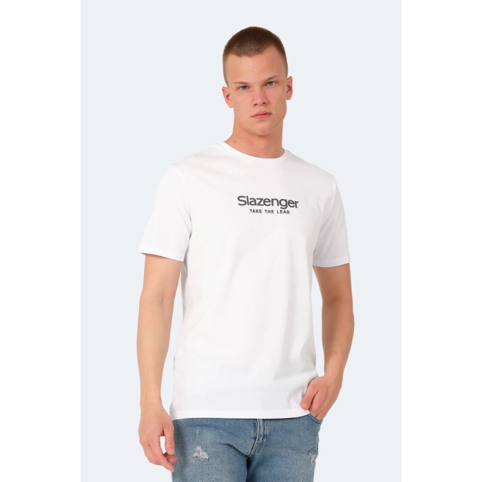 Slazenger VOITTO Erkek Kısa Kol T-Shirt Beyaz ST14TE111-000