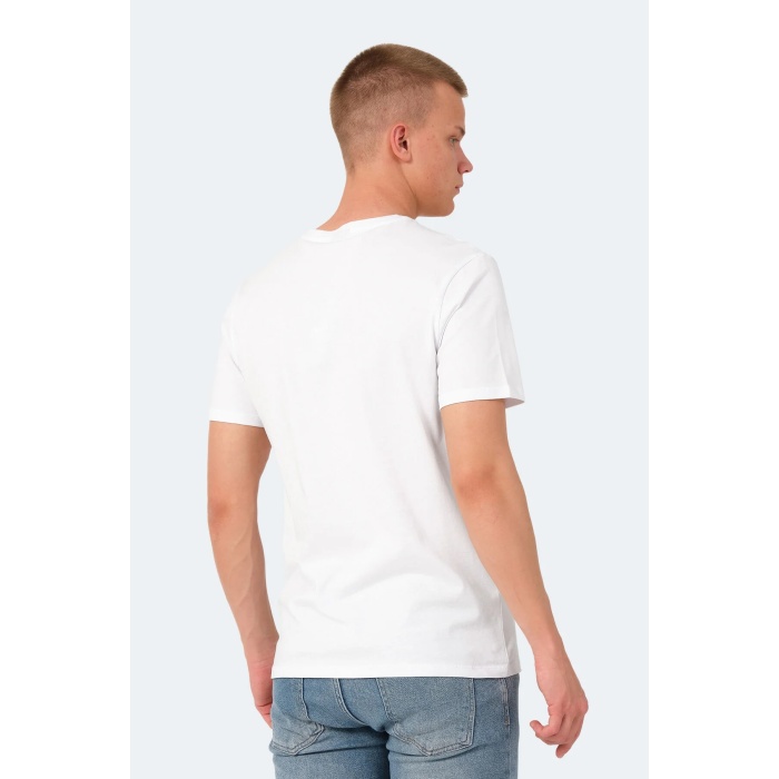 Slazenger VOITTO Erkek Kısa Kol T-Shirt Beyaz ST14TE111-000