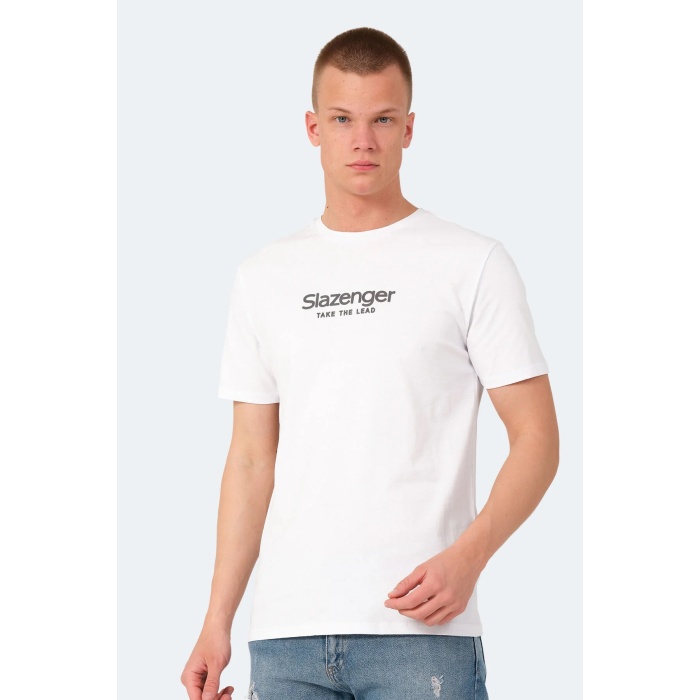 Slazenger VOITTO Erkek Kısa Kol T-Shirt Beyaz ST14TE111-000