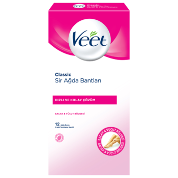 Veet Classic Sir Ağda Bantları 12 Adet