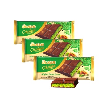 Ülker Meşhur Dubai Lezzeti Dubai Çikolatası 93 gr x 3 Adet