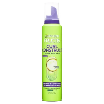 Garnier Fructis Style Curl Construct Creation Mousse, For Curly Hair, 6.8 oz