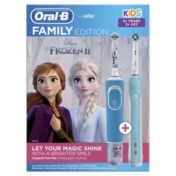 Oral-B Family Edition Elektrikli Diş Fırçaları: 1 Pro 1 Ve 1 Kids Karlar Ülkesi 2