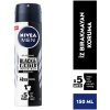 Nivea Men NIVEA Men Erkek Sprey Deodorant Black&White Invisible Original Ter ve Ter Kokusuna Karşı 48 Saat Anti-perspirant 150ml