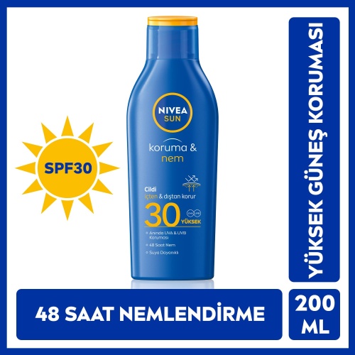 Nıvea Sun Koruma & Nem Nmelendirici Güneş Losyonu Spf30  200 ML