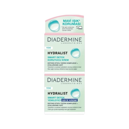 Diadermine Hydralist Detox Gündüz + Gece  50+50 ml Günlük Bakım Kremi