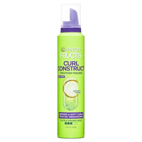 Garnier Fructis Style Curl Construct Creation Mousse, For Curly Hair, 6.8 oz