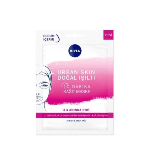 Nivea VisageNivea Urban Skin Doğal Işıltı 10 Dakika Kağıt Maske