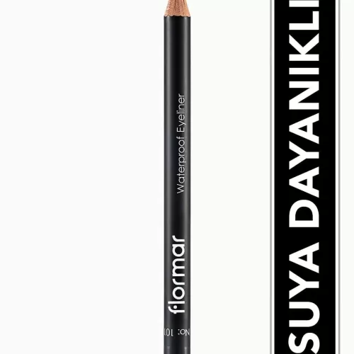 Flormar Mat Bitişli Suya Dayanıklı Göz Kalemi (SİYAH) - Waterproof Eyeliner - 101 Black Ice