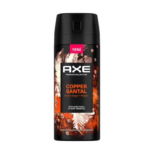 Axe Premium Collection Erkek Sprey Deodorant Copper Santal 72 Saat Ferahlık 150 ml