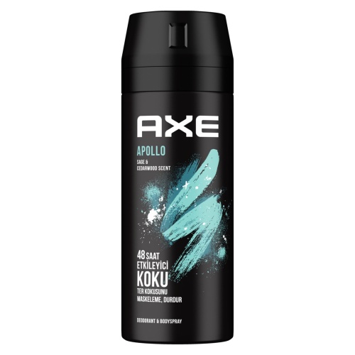 Axe Erkek Sprey Deodorant Apollo 48 Saat Etkileyici Koku Vücut Spreyi 150 ml