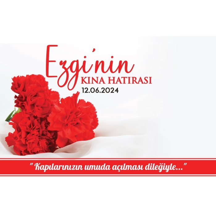 10x15 - Kına ve Nikah Kartı - KR80810