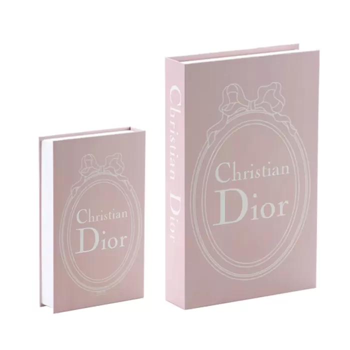 Pembe Christian Dior Dekoratif Kitap Kutusu