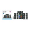 Platoon PL-4240 5D Super 5+1  RGB SD USB FM BLUETOOTH Subwoofer Multimedia Sinema Ses Sistemi