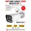 J-TECH 3000 5MP SONY LENS Gece Renkli Warm Light Metal Büyük Kasa 1080P AHD Güvenlik Kamera