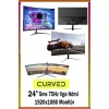 J-TECH G386  i5 6400 3.30GHz 32GB RAM 1TB SSD 4GB GT730 E.KARTI 24 inch Curved Oyuncu Bilgisayarı