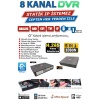 J-TECH J-O8DVR 8 KANAL H.265+ 5MP DESTEKLİ XMEYE AHD+TVI+CVI+ IP+ANALOG (HIBRIT) KAYIT CİHAZI