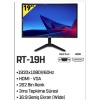 Retro RT-19H 19 inç FullHD 3ms HDMI VGA 1920x1080 LED 60Hz Monitör