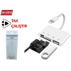 Concord JH0512 Lightning TO USB 2.0 SD TF OTG Dönüştürücü