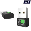 Concord W-5 Mini Wi-Fi+Bluetooth V5 Adaptör 300Mbps Free Driver N / G / B Kablosuz Alıcı